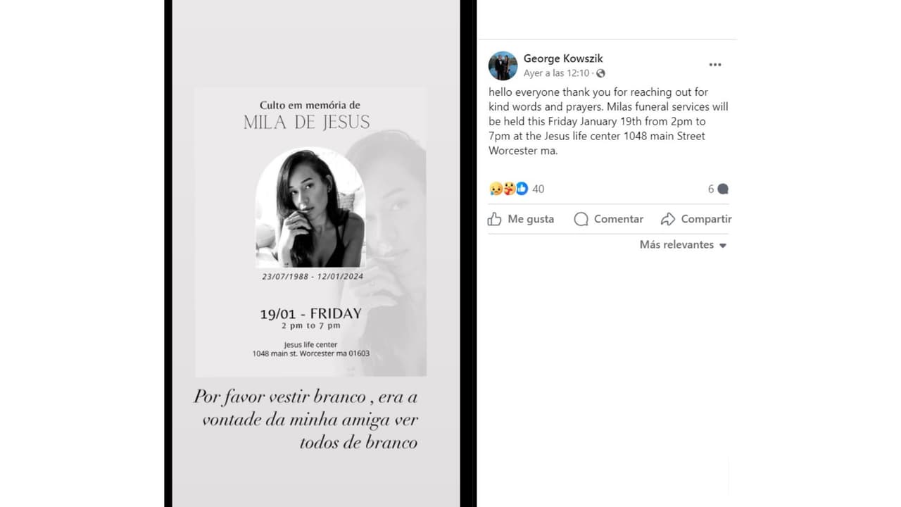 El funeral de Mila de Jesús se realizará este viernes 19 de enero.