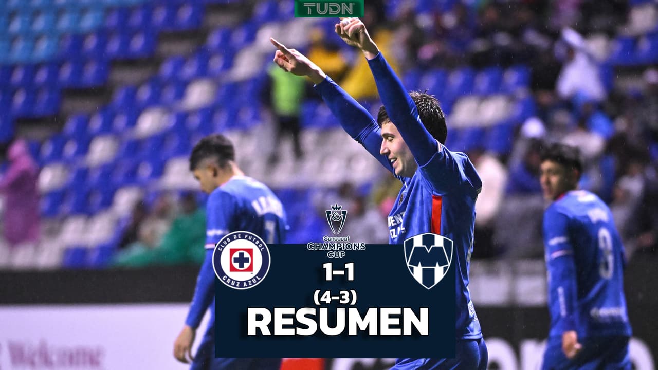 Cruz Azul elimina a Monterrey para clasificar a Cuartos de Final de Concacaf Champions Cup