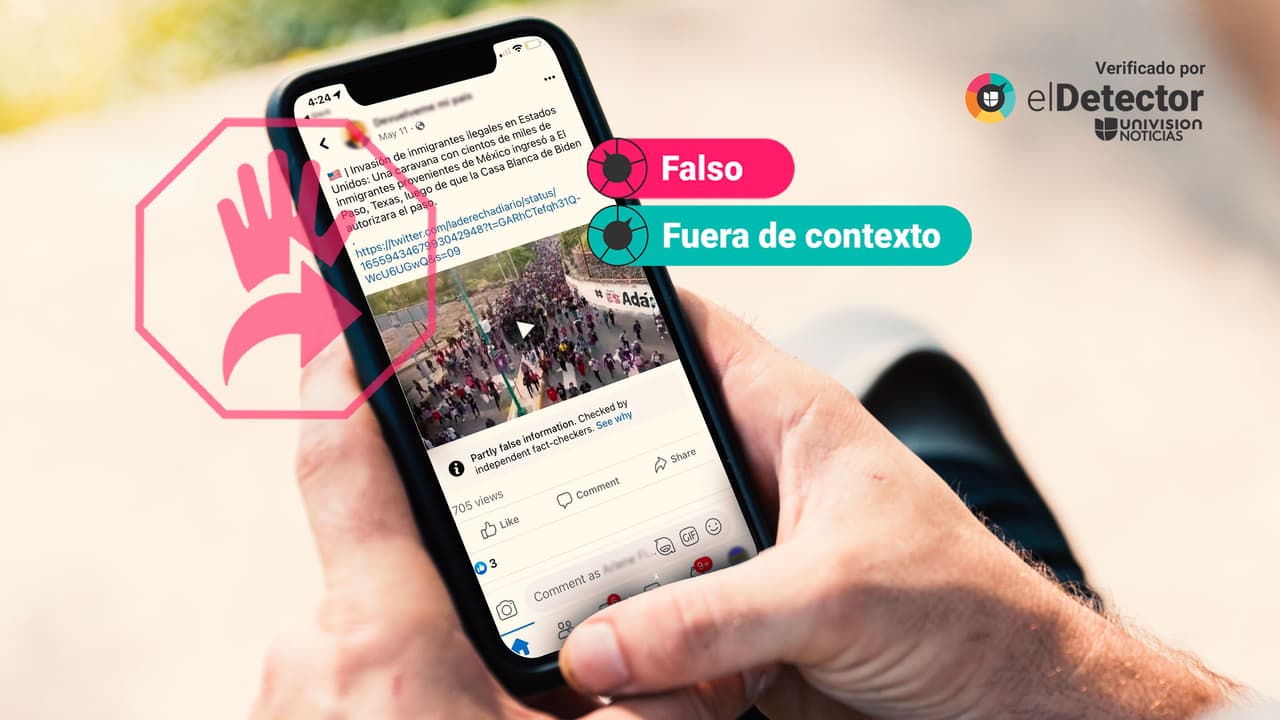 Ese video no muestra una “invasión de migrantes” en la frontera de EEUU 