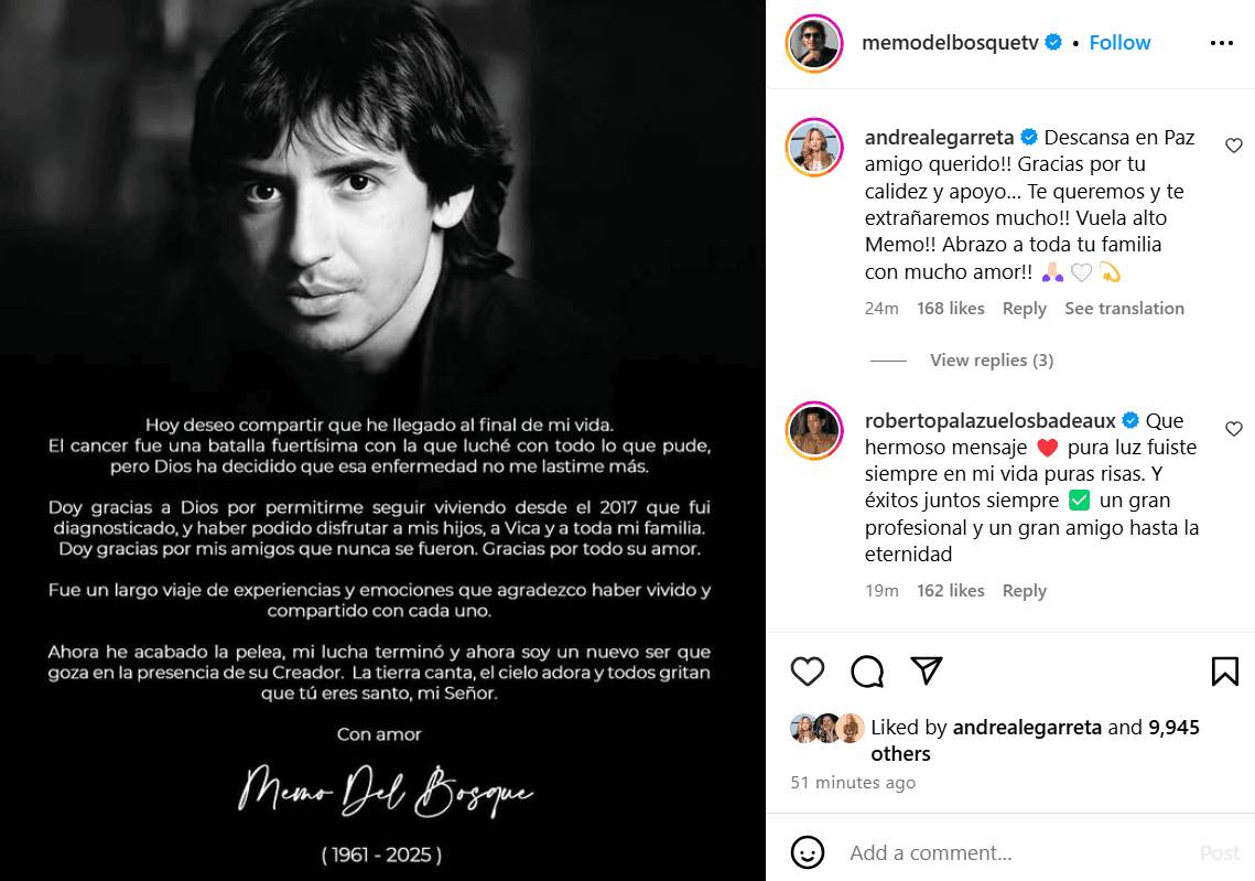 Memo del Bosque redactó su propio mensaje de despedida.