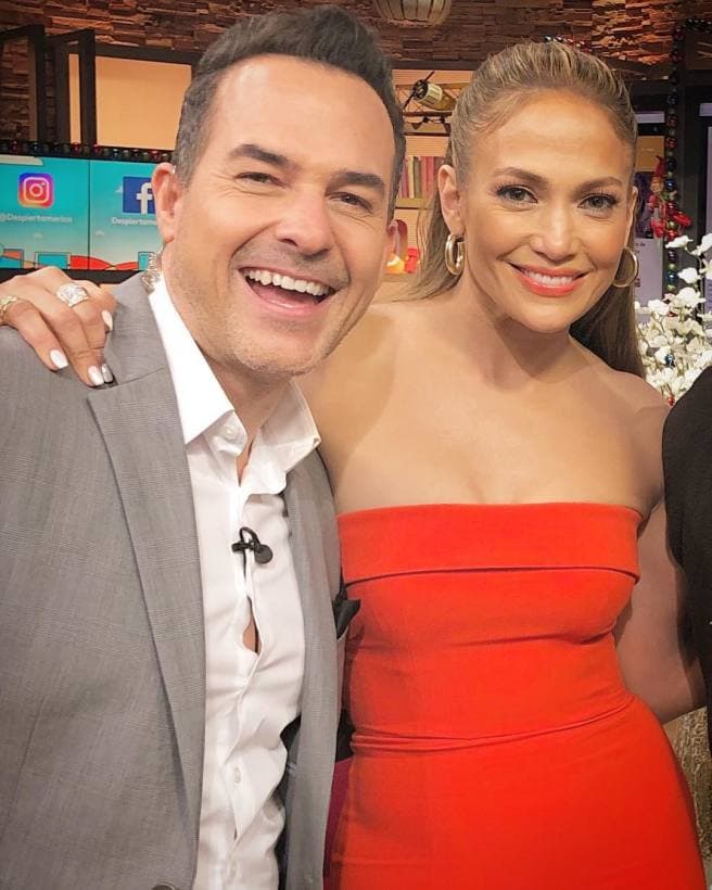 Carlos Calderón no desaprovechó la oportunidad y le pidió una fotografía.