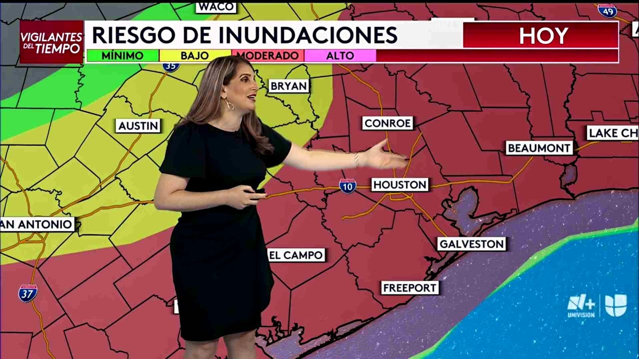 "Esto se puede agravar": riesgo de inundaciones para Houston; se pronostican lluvias intensas