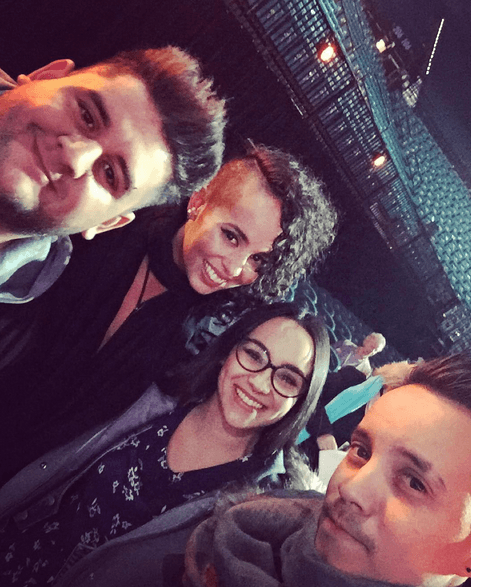 Raquel también ha aprovechado su llegada a Las Vegas para encontrarse con los chicos de Matisse, banda mexicana que resultó nominada en esta edición de Latin GRAMMY.