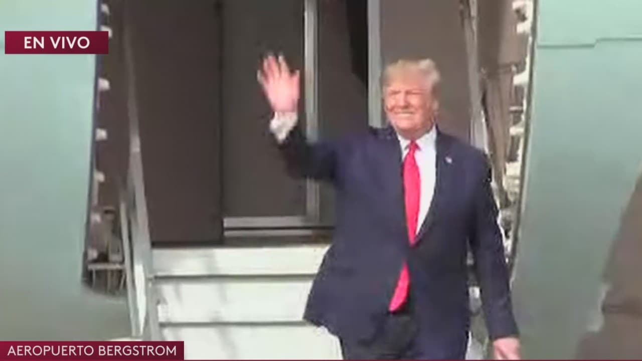 Así fue la llegada del presidente Trump a Austin para visitar instalaciones de Apple