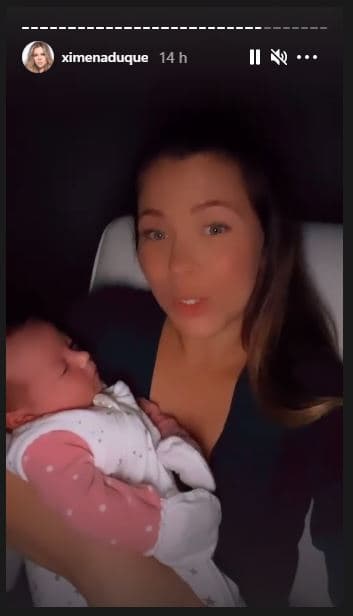 La también presentadora dio a luz casi tres semanas después de haber sido de alta de la neumonía que le produjo el covid-19. Fue la noche del 10 de enero cuando informó que había dado positivo a covid-19.