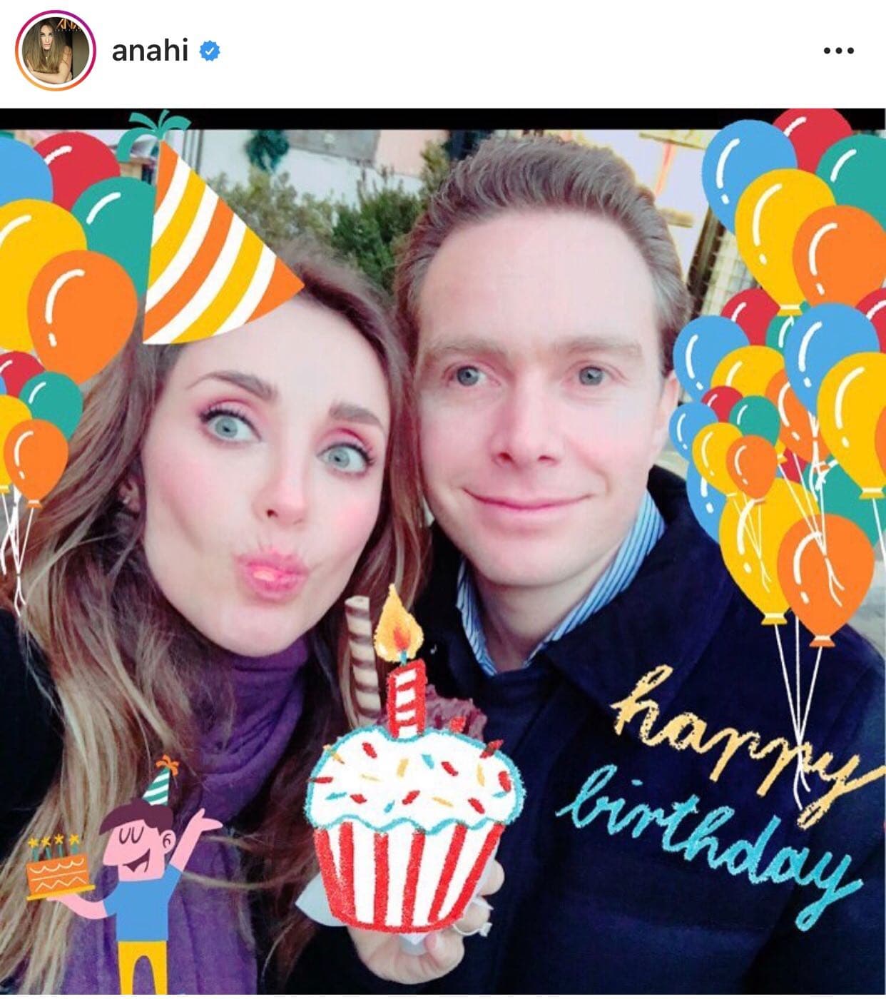 El esposo de Anahí, Manuel Velasco Coello, también dio a conocer la noticia en su cuenta de Instagram.