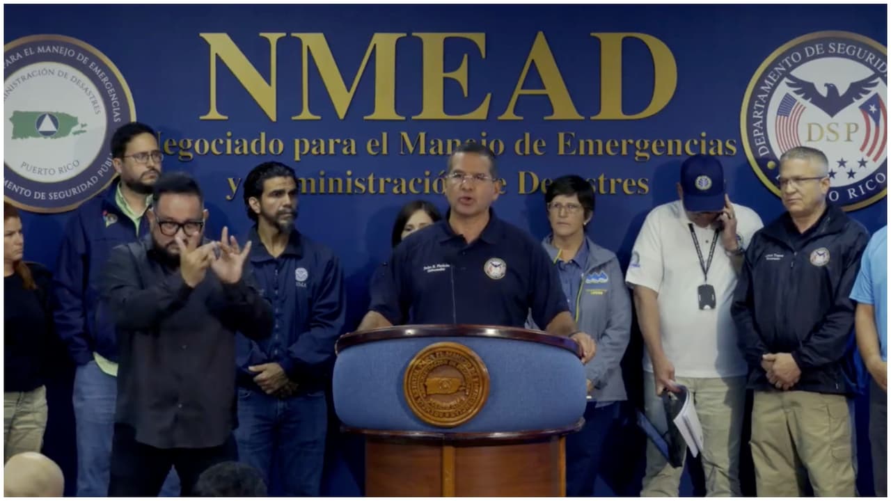 El servicio de luz se restablecería en "cuestión de días", estima el gobernador de Puerto Rico