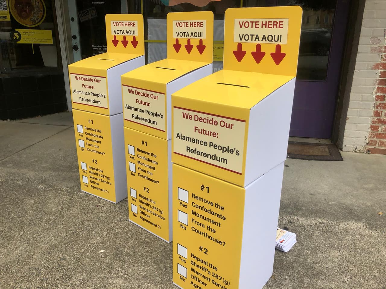 Referéndum simbólico en el condado de Alamance será este sábado.