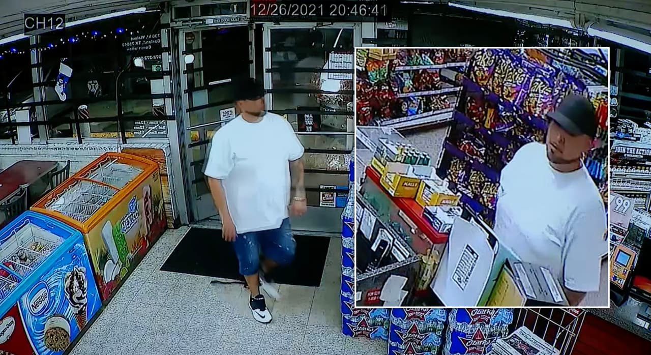 Richard Acosta se bajó de la camioneta, entró a la tienda y compró algo. Momentos después 
<b>sale sin hacer contacto con Xavier</b>, que sigue sentado en el mismo lugar, entretenido con su teléfono celular.