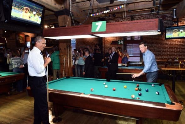 Aquí algunas imágenes de sus habilidades con el taco.