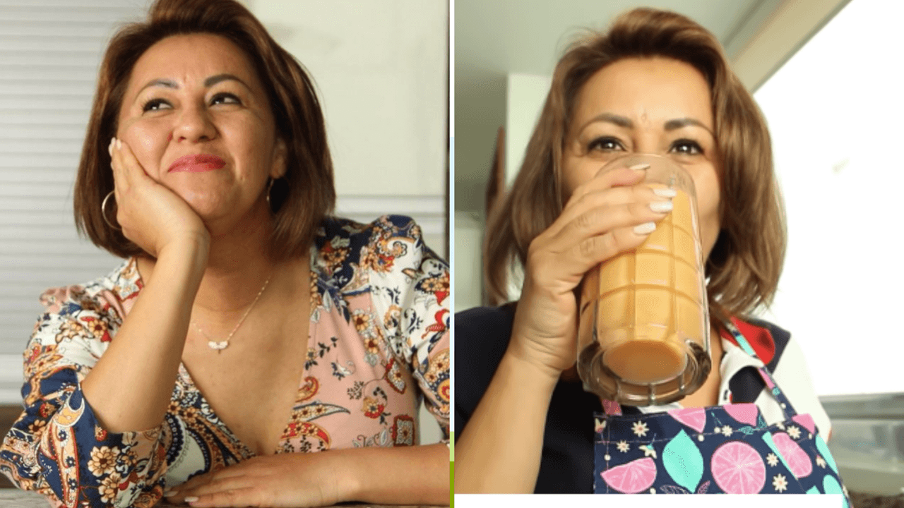 <b>Elizabeth</b> complació a varios usuarios con la receta de un jugo para calmar la ansiedad (ella padece este problema): se trata de una combinación de papaya con piña. Además, asegura que es bueno para quemar grasa.