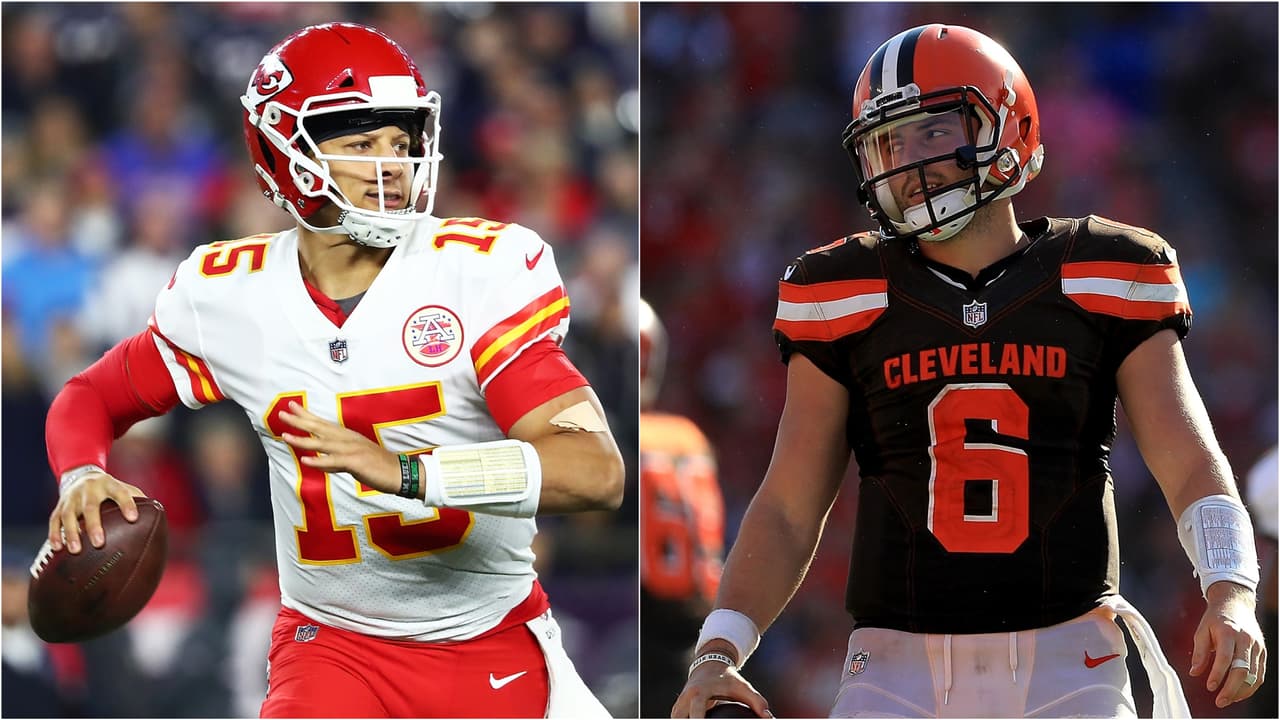Patrick Mahomes (Chiefs) y Baker Mayfield (Browns) jugaron con Texas Tech y Oklahoma en el College.
