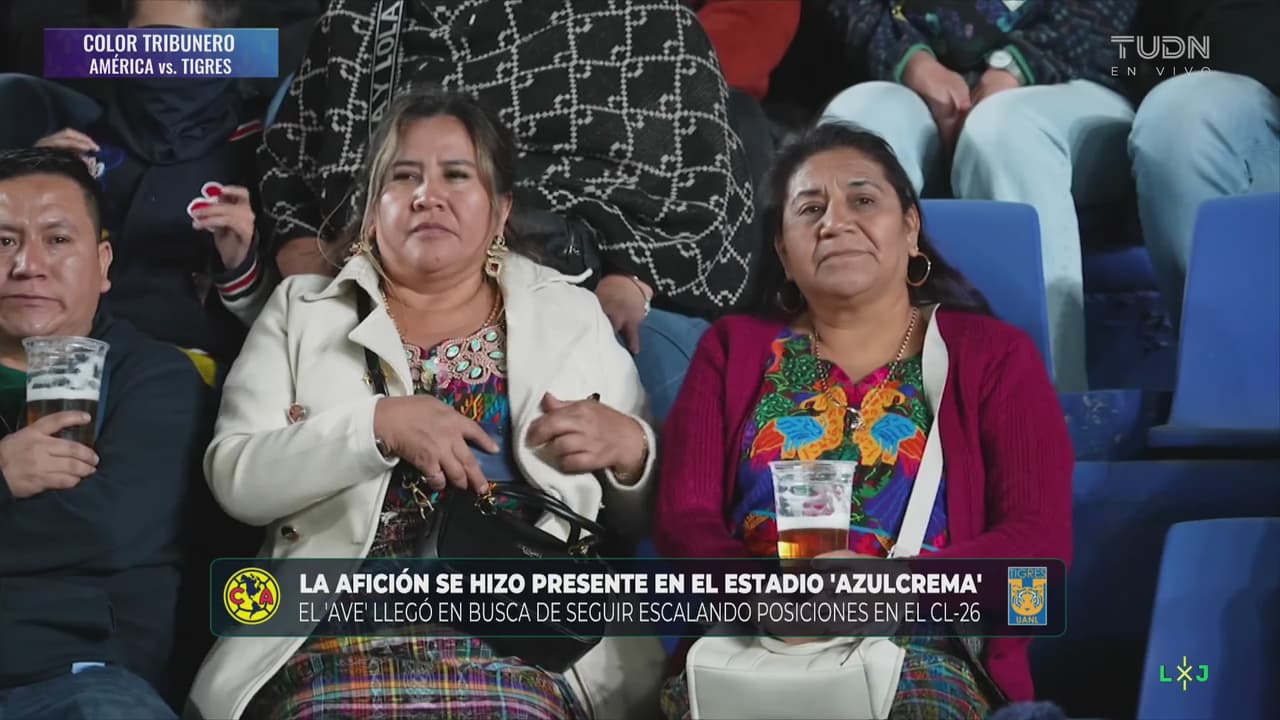 Color Tribunero en el América vs. Tigres