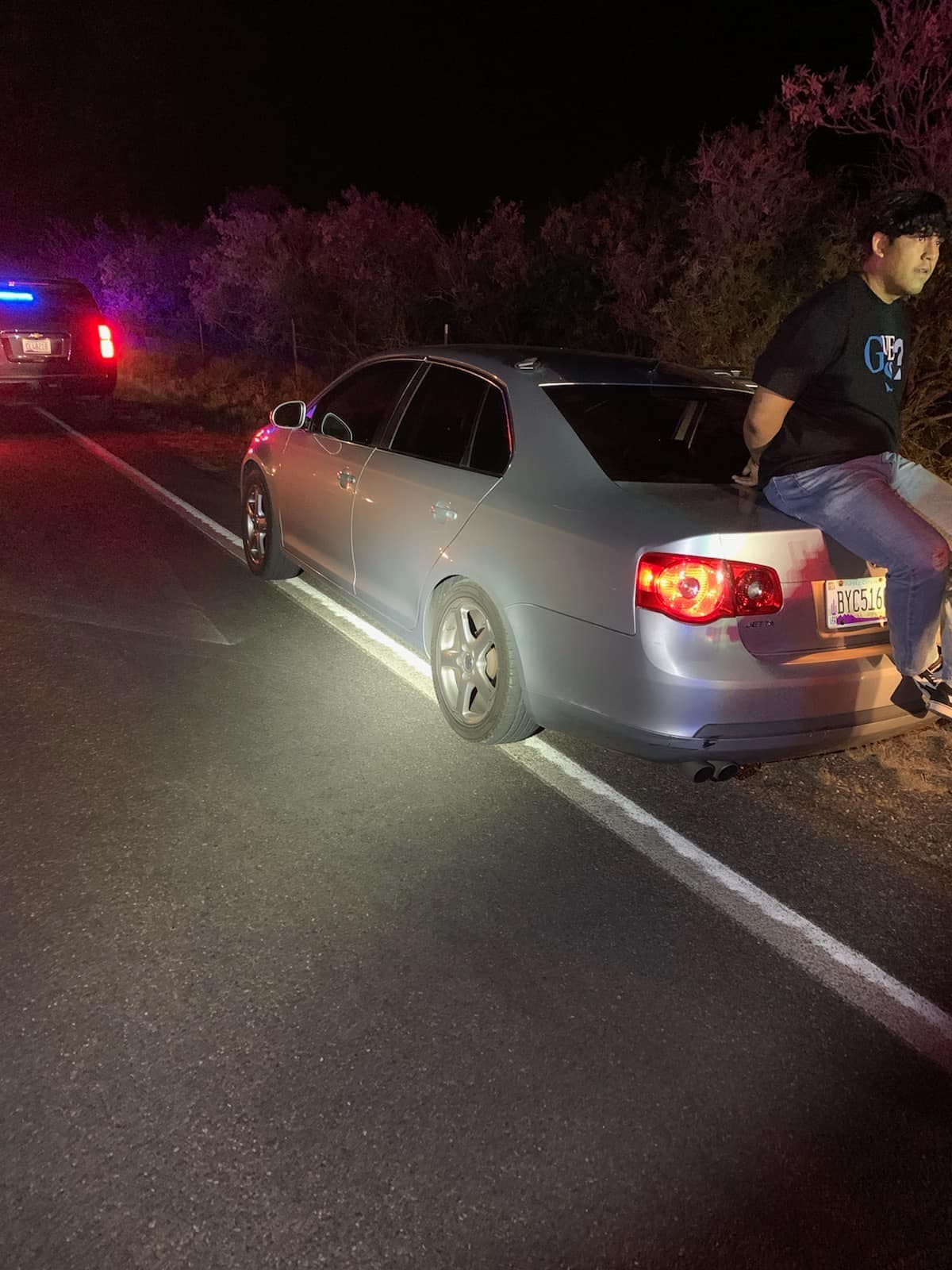 El lunes 9 de mayo de 2022, aproximadamente a las 8:30 p. m., oficiales del sheriff del condado Cochise realizaron una parada de tráfico en la autopista 92 cerca del poste de la milla 331, todos los detenidos fueron entregados a la Patrulla Fronteriza.
