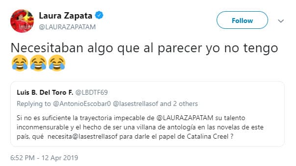 Y hasta se burló de las declaraciones que la productora Giselle González dio en una entrevista, cuando explicó que buscaba otras cualidades para la nueva Catalina Creel: “Buscamos 
<b>una Catalina (Creel) joven, sensual"</b> .
