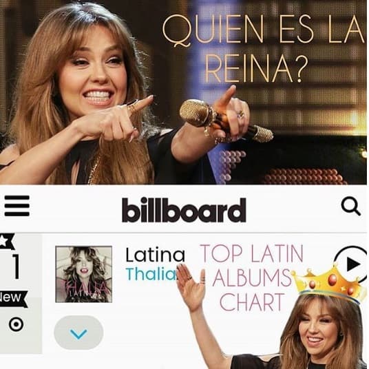 Luego de esta noticia no dejaron de compartir todo tipo de memes, en donde se mira a Thalía como toda una reina.