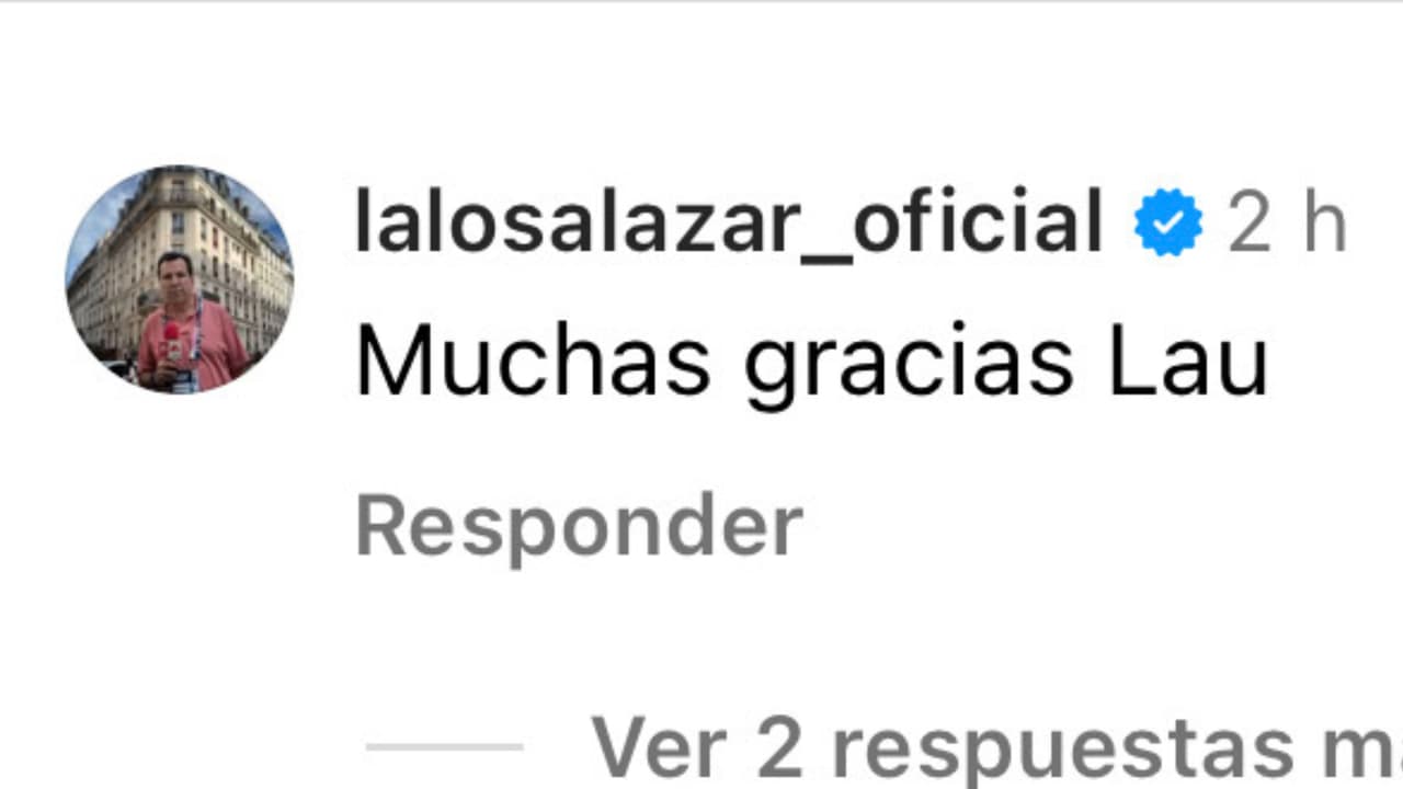 Lalo Salazar agradeció así el mensaje de su ex Laura Flores.
