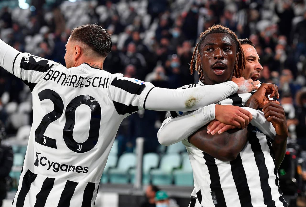 Juventus se impone a la Roma de Mourinho 1-0 con gol de Moise Kean al minuto 16' del primer tiempo, durante la octava jornada en la Serie A.