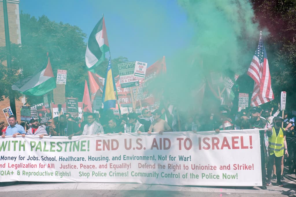 Así lucía la multitudinaria manifestación.