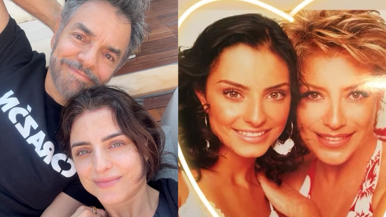 Aislinn Derbez reaparece junto a Eugenio y muestra desgarradora foto del funeral de su madre