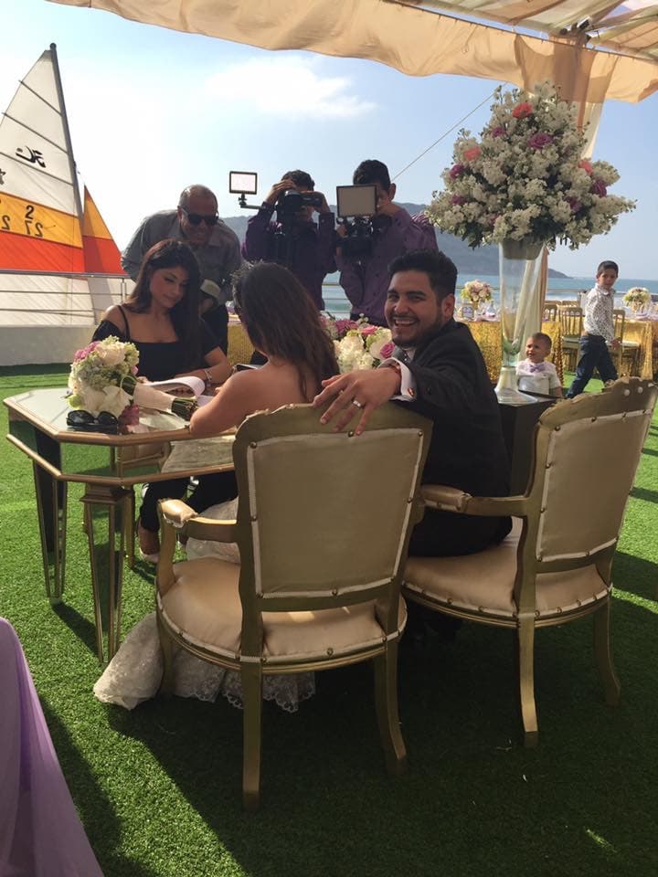 En todo momento, los novios lucieron felices y disfrutaron al máximo de la celebración.