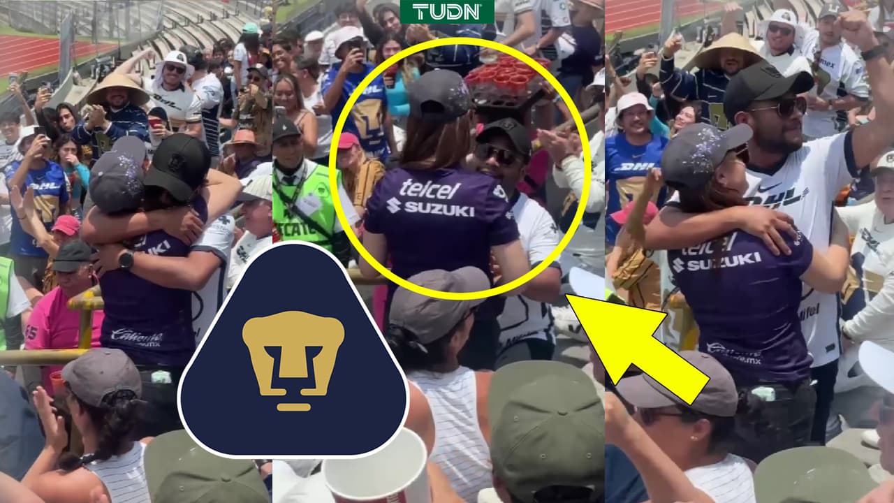 ¡Viva el amor! La propuesta de matrimonio que todo fan de Pumas sueña