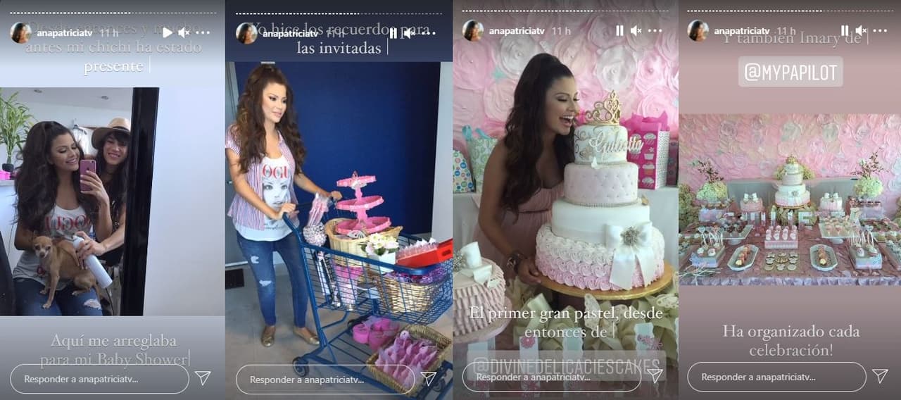 Giulietta tuvo su baby shower. La mexicana apuntó que ella hizo los recuerdos, que tuvieron un enorme pastel y que su maquillista ha estado acompañándola desde entonces.