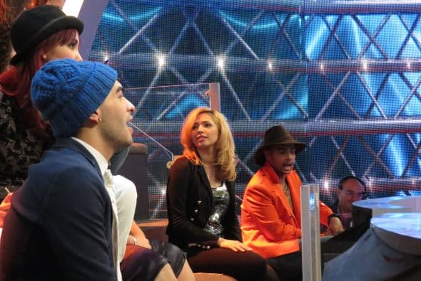 Los chicos, como siempre, desde sus butacas.