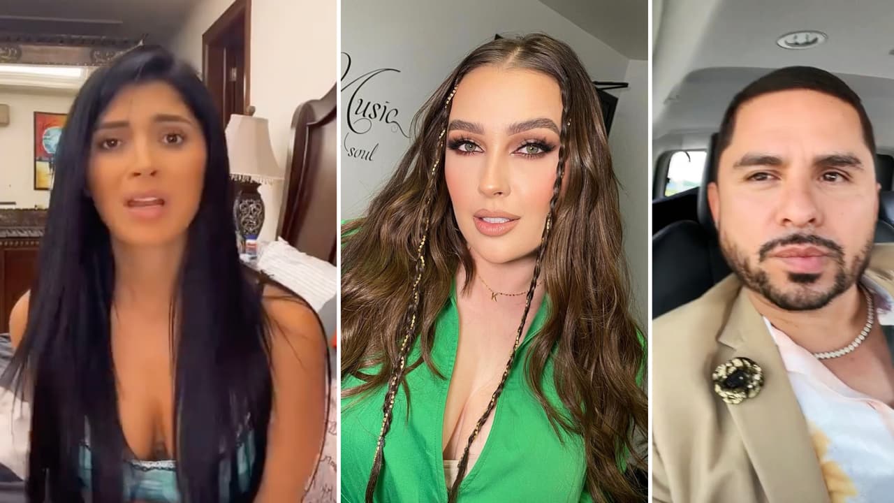 La esposa de Larry Hernández imita a Kimberly Flores y le quita la propina al mesero