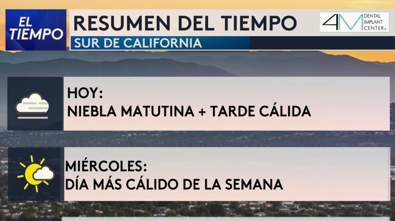 Pronóstico del tiempo hoy en Los Ángeles: tarde cálida el termómetro alcanzará 79°F