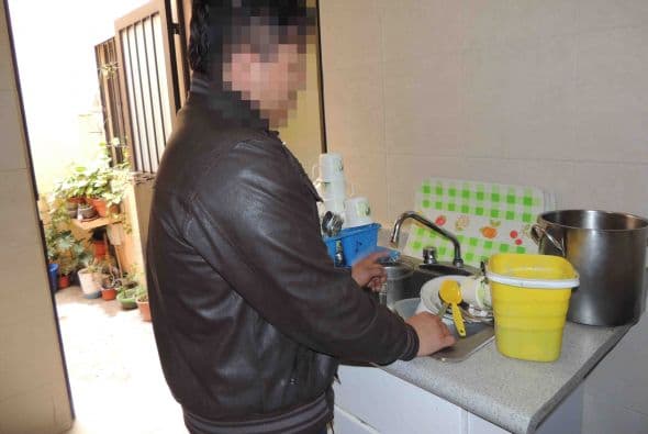 Tenía que participar en las labores domésticas, como cada uno de los que ahí viven. Foto: LSantacruz.