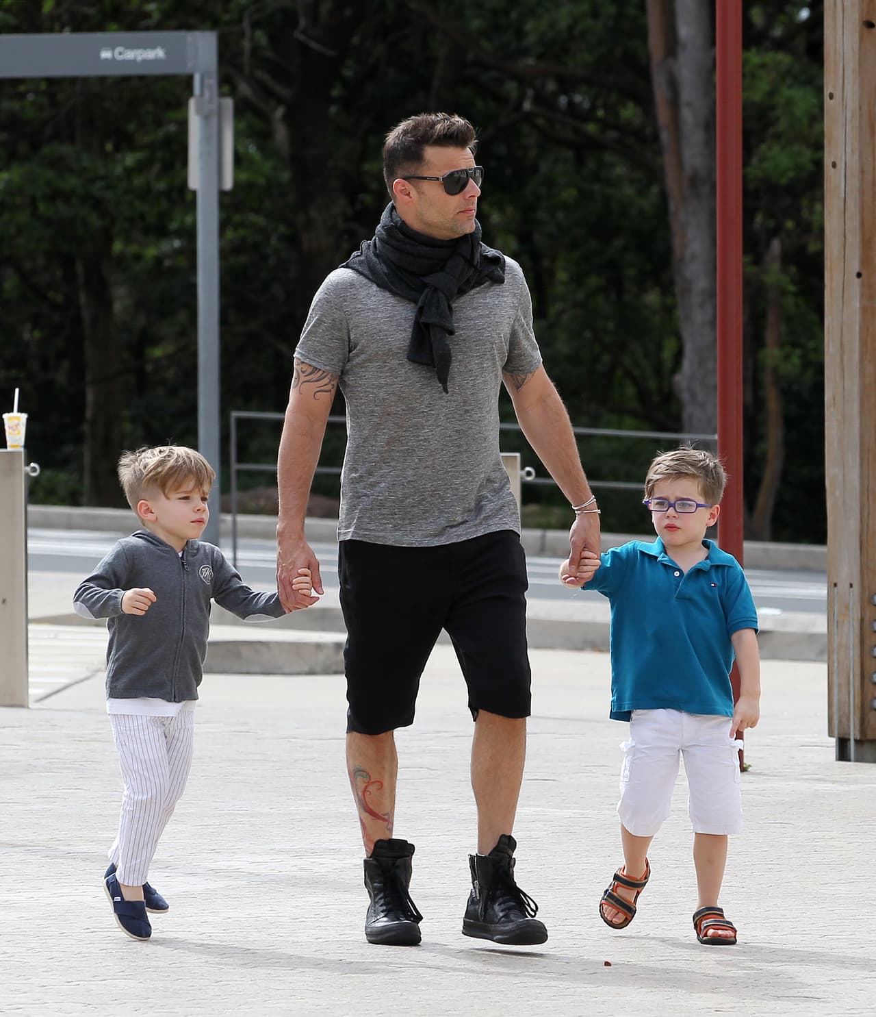 Matteo y Valentino, se han convertido en el motor de vida de 
<b>Ricky Martin</b>.