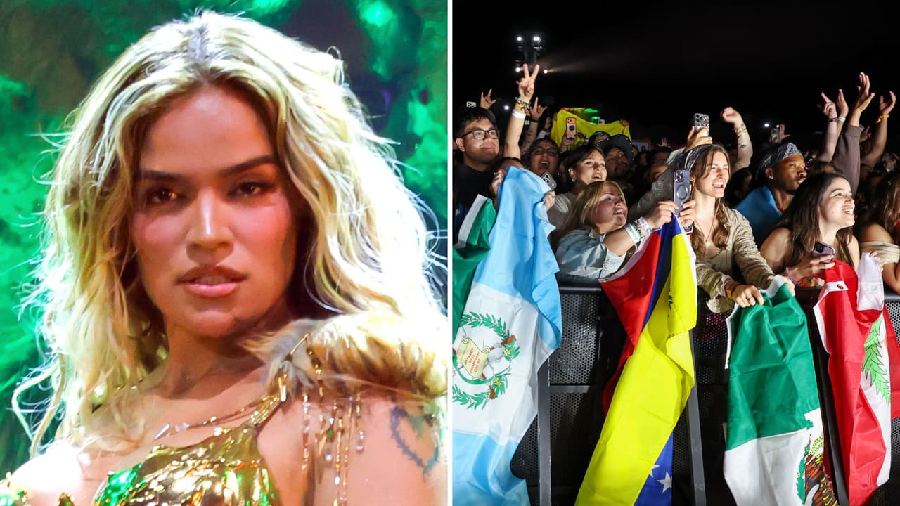Karol G lanza en Coachella mensaje a latinos que “han batallado mucho” en EUA: “Los apoyamos”
