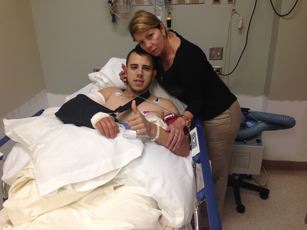 'Tommy John' surgery on his right pitching elbow was one of the lowest moments in his career, his mother recalls. José was worried he'd never be able to compete again at the top level. But after strenuous conditioning he came back stronger than ever. Courtesy of the Fernández family.