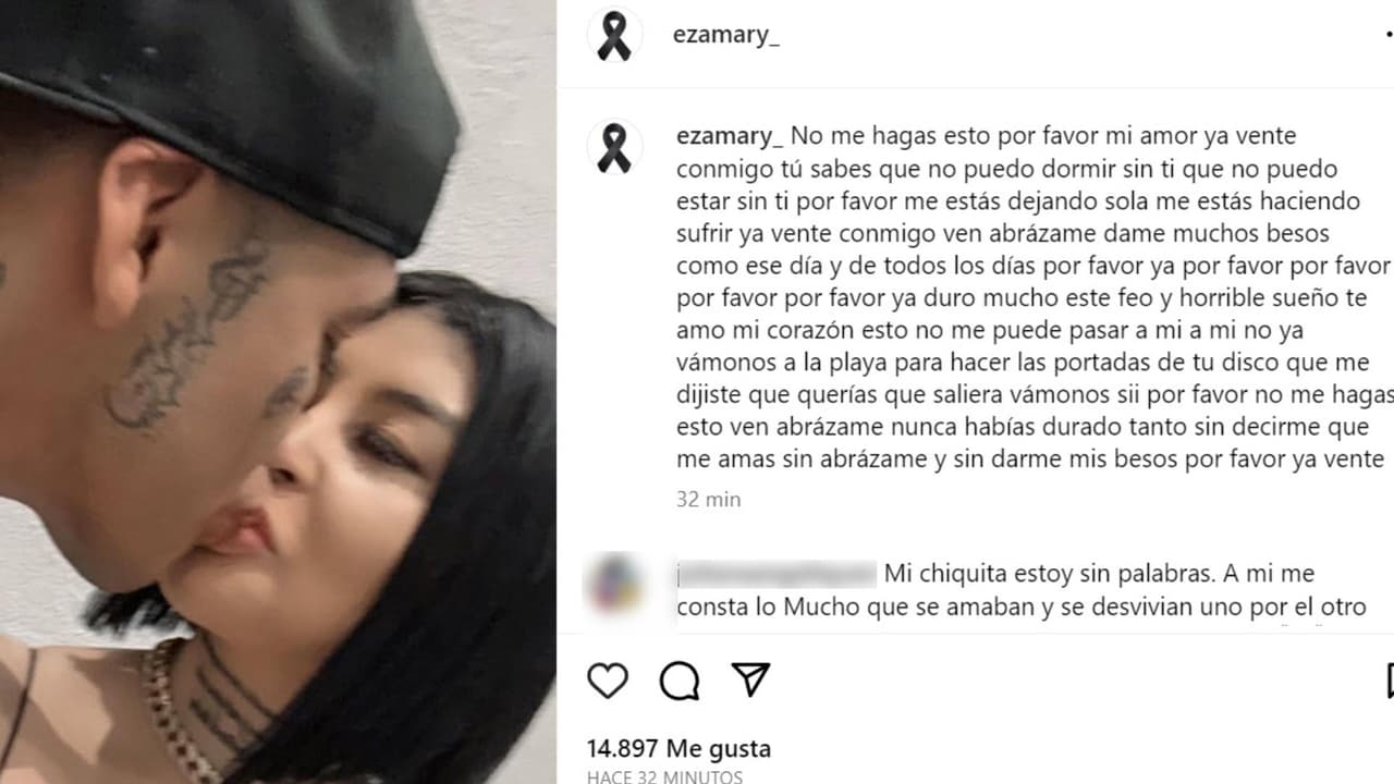 Este es el mensaje que Eza Mary, viuda de Lefty SM, publicó en el que ruega por la presencia del rapero tras su presunto asesinato.