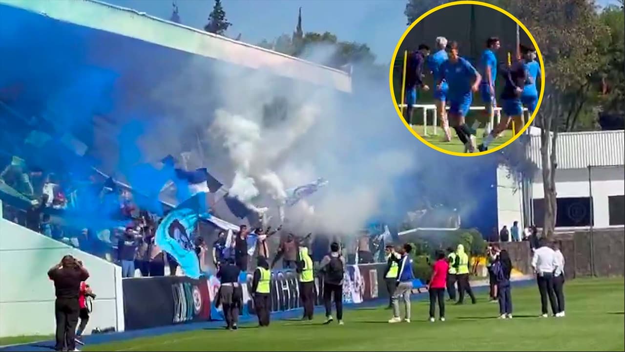 Así sorprendió la 'Sangre Azul' a jugadores en pleno entrenamiento 