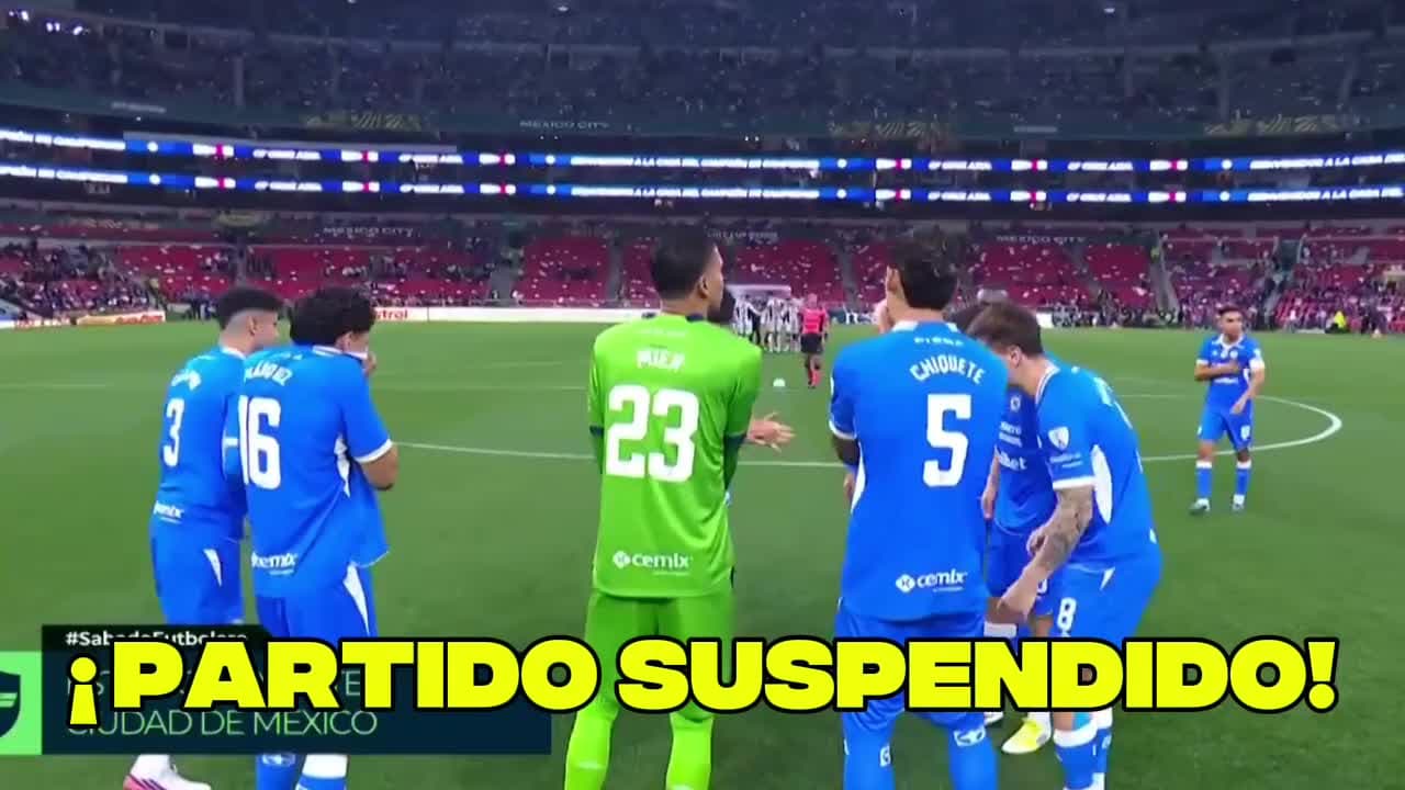¡Suspenden el partido del Cruz Azul y esta es la razón!