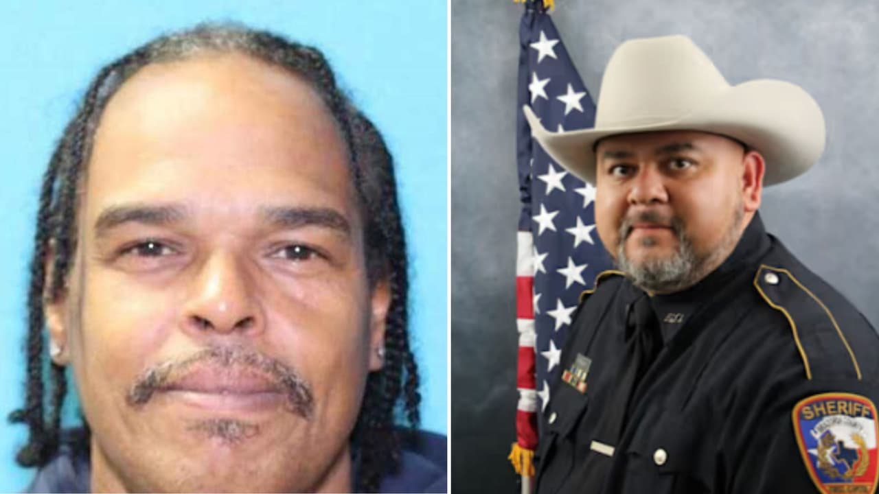 La búsqueda del sospechoso de matar a un policía hispano terminó en un contenedor de basura en Houston