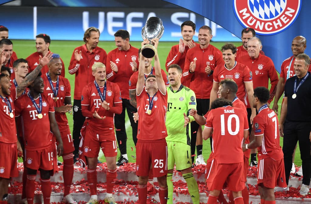 Los actuales campeones de la Champions League consiguieron su segundo título de la Supercopa tras derrotar al Sevilla.