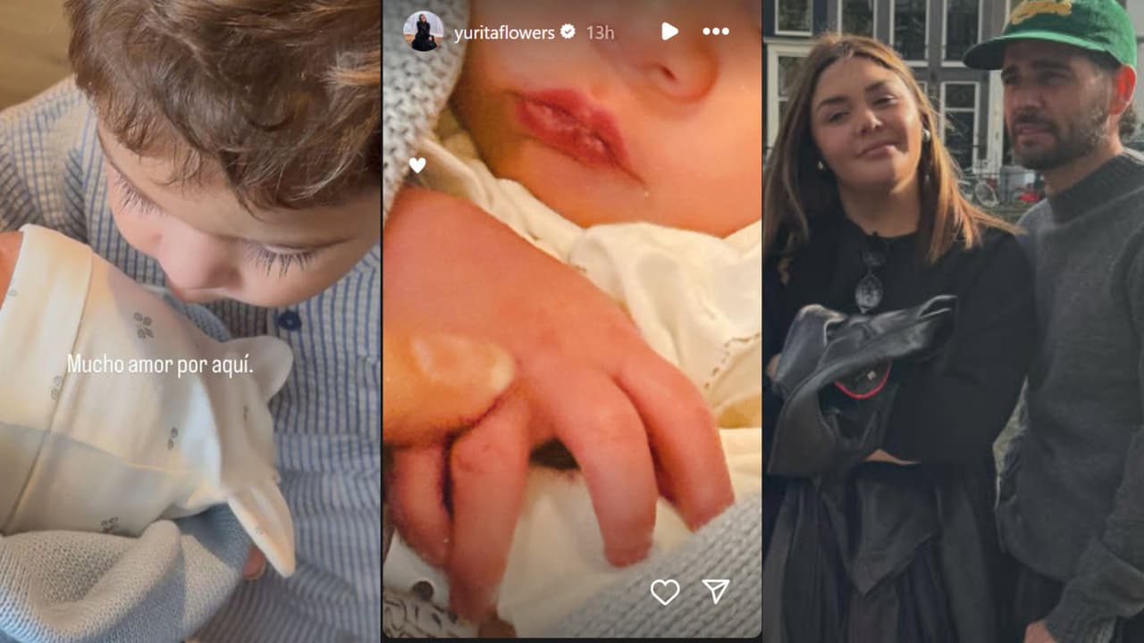 Estas son las primeras fotos del nuevo bebé de Yuridia y su esposo Matías Aranda.