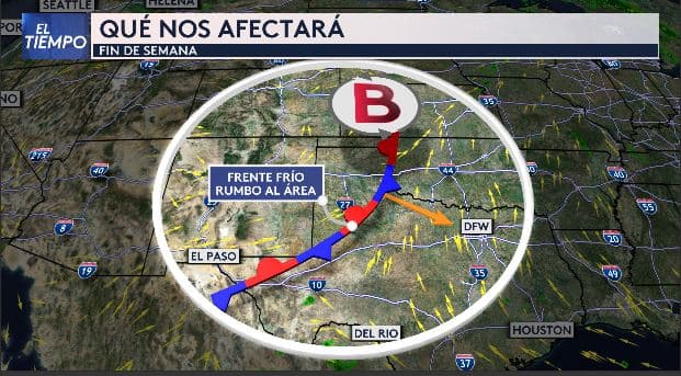 Riesgo de tiempo severo con lluvias y fuertes vientos para este sábado en el norte de Texas