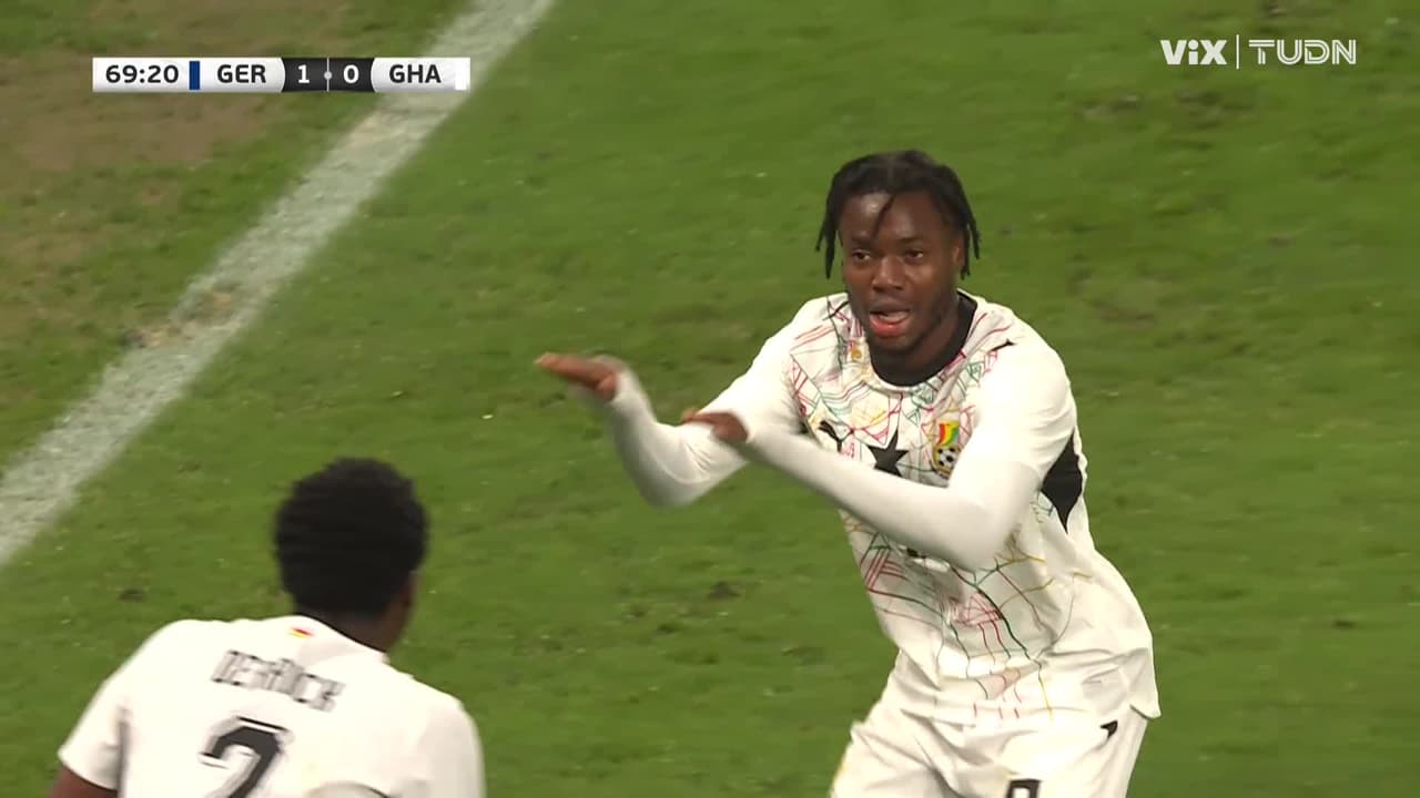 ¡Llegó el empate! Ghana sorprende con un golazo tras una serie de toques
