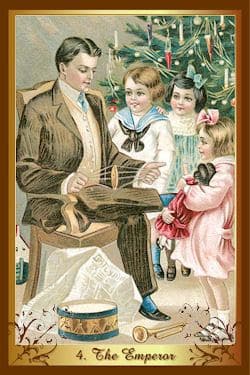 La baraja de tarot de Navidad también sirve el mismo propósito que una usual carta de tarot, como las de Waite, por ejemplo, pero cambia absolutamente todos los Arcanos Mayores (las 22 cartas más importantes) por elementos e ilustraciones navideñas, cada una con un propósito similar, pero "empapadas" del espíritu de fin de año.