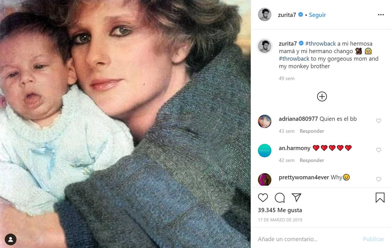 En marzo de 2019, Emiliano cargó una foto de su "hermosa mamá" y su "hermano chango". Es la última que ha publicado de ella.