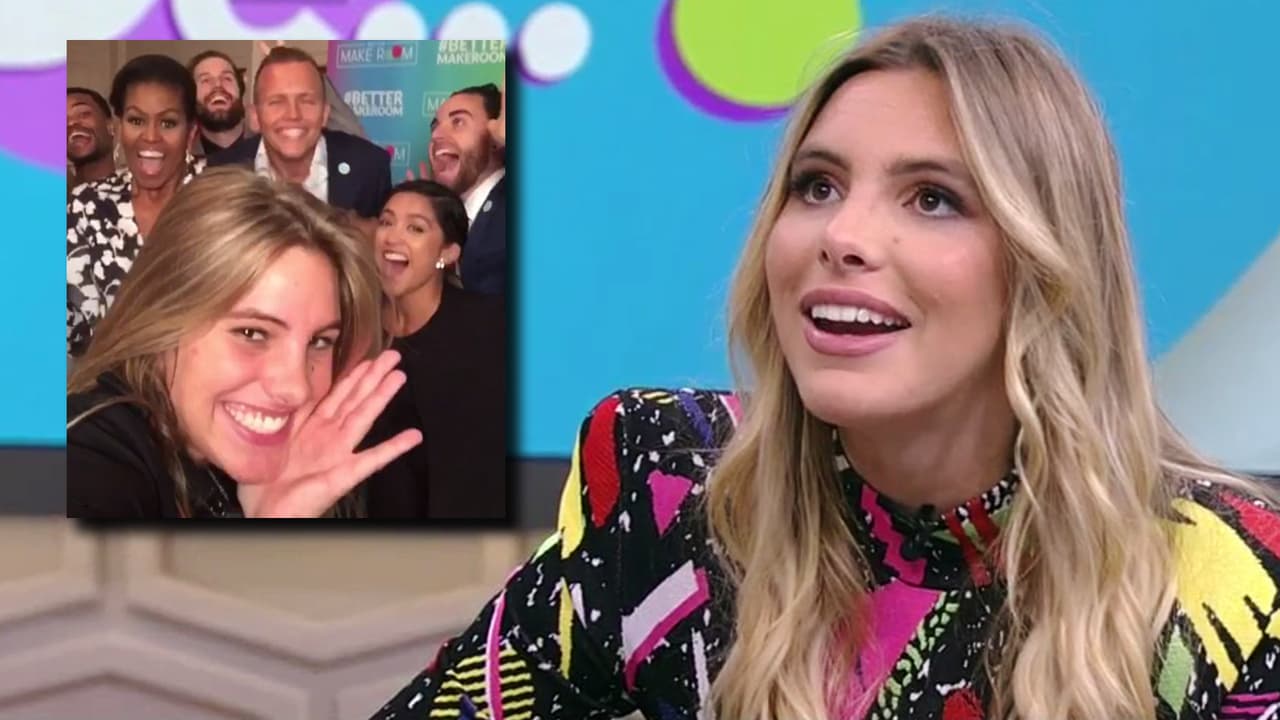 Y si de admiración hablamos, ni qué decir del momento en que conoció a la exprimera dama, Michelle Obama.