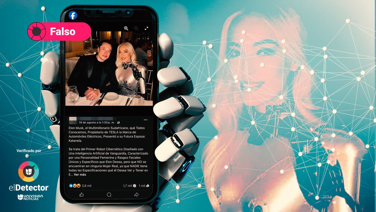 Esa fotografía de Elon Musk y su supuesta futura esposa "robot" fue creada con inteligencia artificial