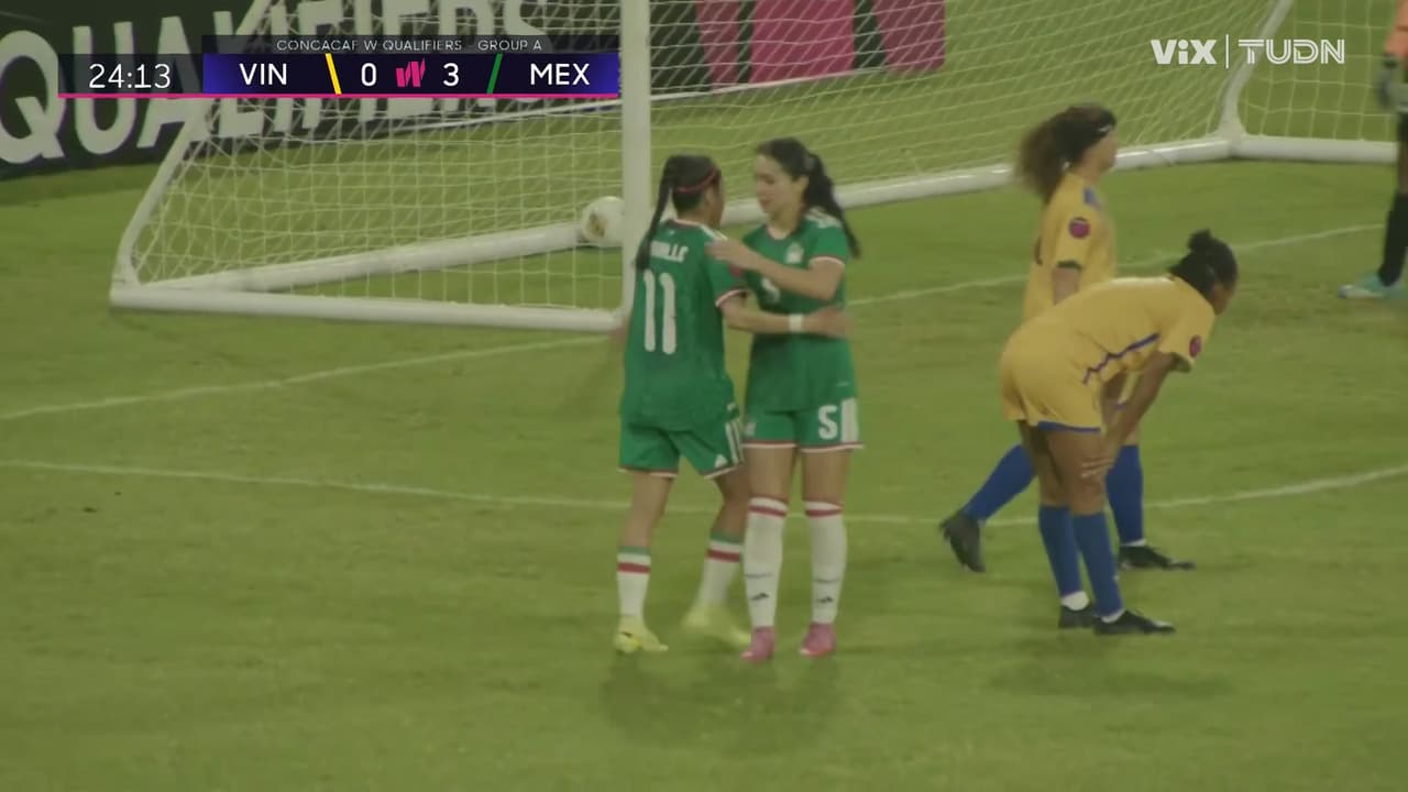 ¡Scarlett Camberos empuja a las redes para el cuarto de México!