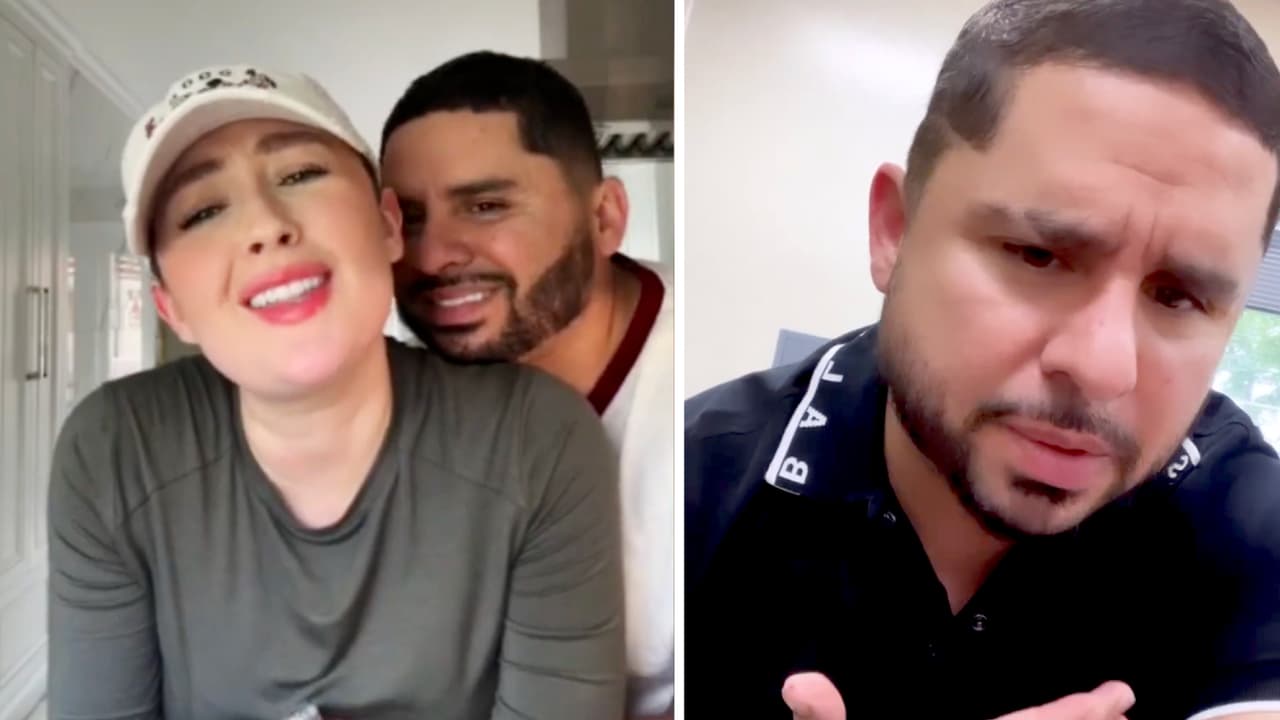 Kenia se molesta con Larry Hernández porque le agarró la panza en pleno 'live': "Tengo como piel muerta"