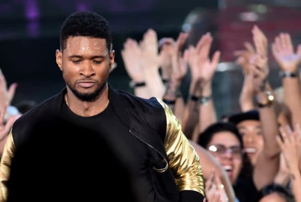 Usher fue uno de los consentidos del público.