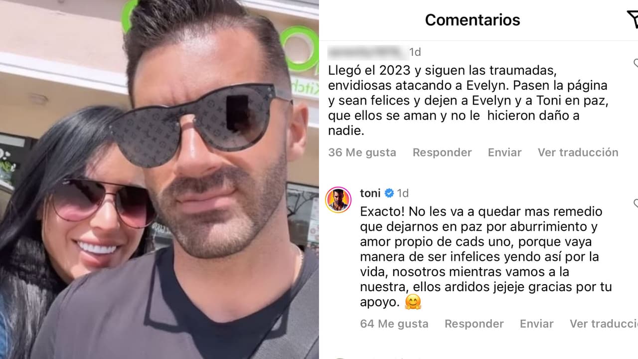 Toni Costa así defendió a su novia Evelyn Beltrán de los ataques.